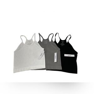NWT. Adodos, lot of 3, razor back, cropped cami in. Size XS/S